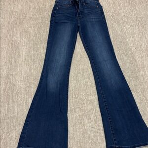 Fashion Nova Dark Blue Flare Jeans
